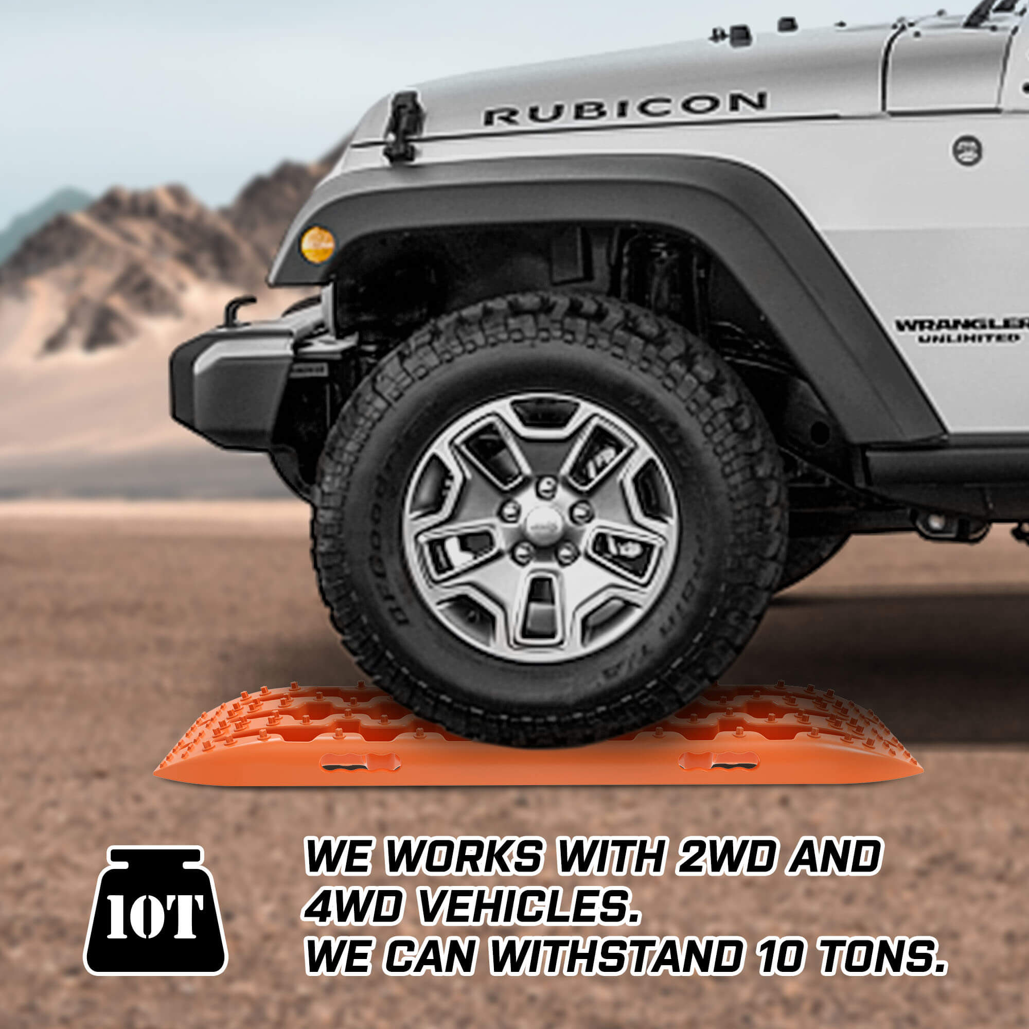 4WD Recovery Tools: X-BULL Recovery tracks Sand 2 Pairs 4PC10T 4WD Sand / Snow / Mud Off-road Gen 3.0
