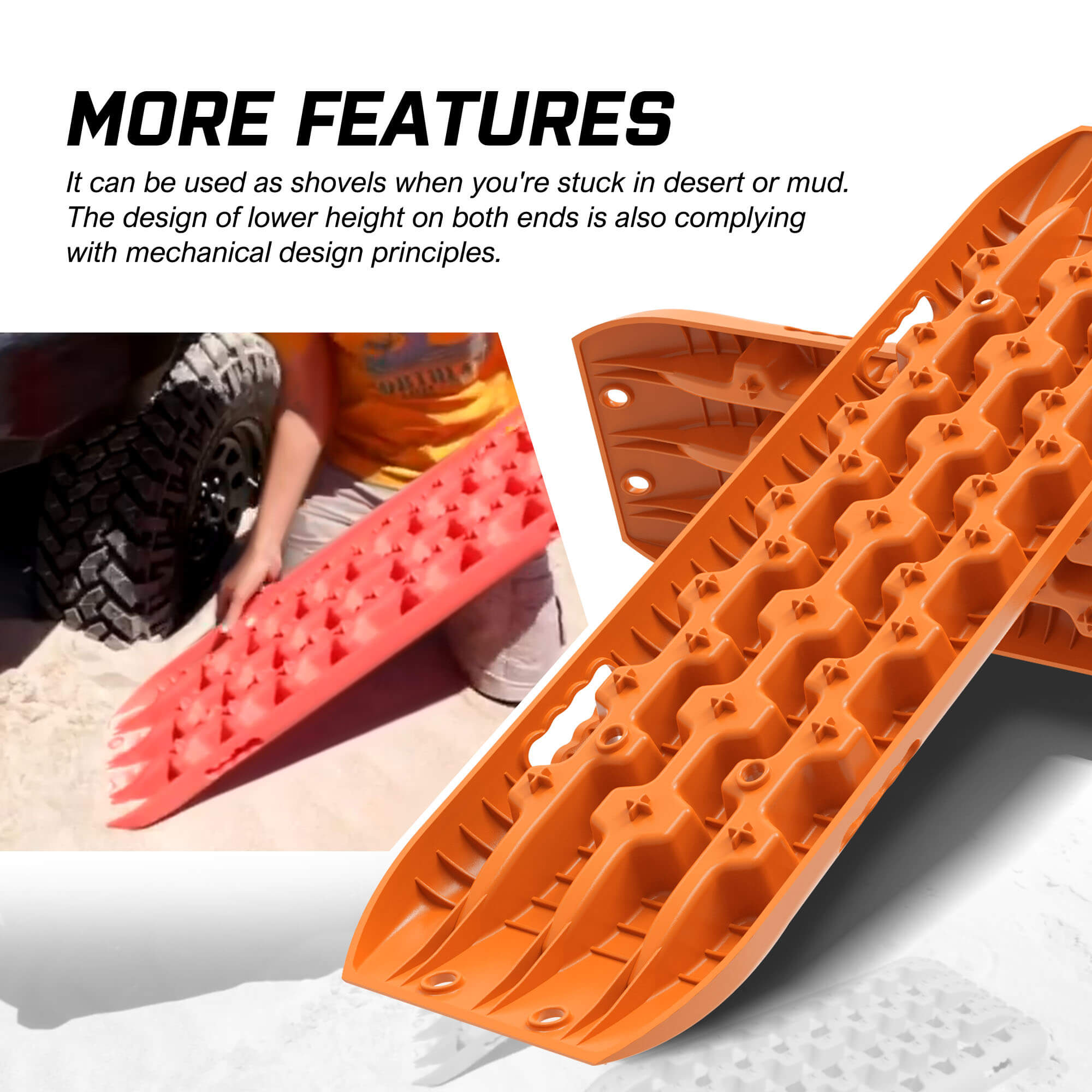 4WD Recovery Tools: X-BULL Recovery tracks Sand 2 Pairs 4PC10T 4WD Sand / Snow / Mud Off-road Gen 3.0