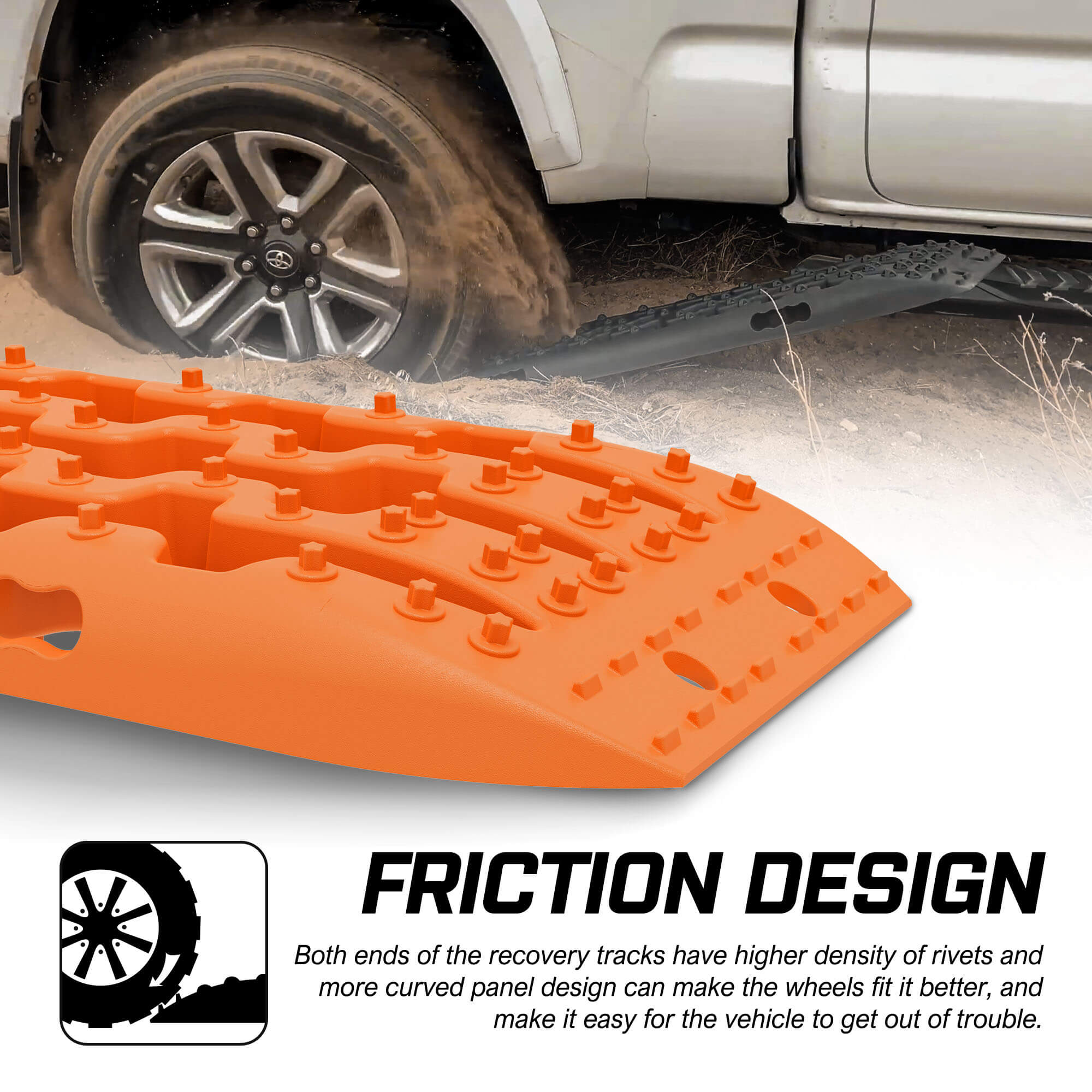 4WD Recovery Tools: X-BULL Recovery tracks Sand 2 Pairs 4PC10T 4WD Sand / Snow / Mud Off-road Gen 3.0