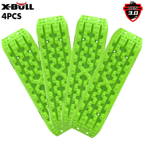 X-BULL Recovery tracks Sand tracks 2 Pairs Sand / Snow / Mud 10T 4WD Gen 3.0 - Green