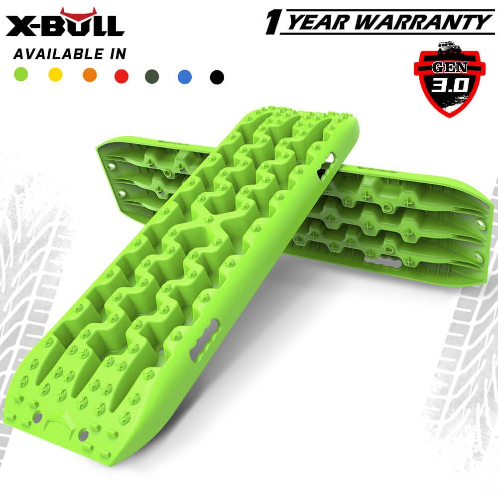 4WD Recovery Tools: X-BULL Recovery tracks Sand tracks 2pcs Sand / Snow / Mud 10T 4WD Gen 3.0 - Green