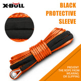 Automotive Parts: X-BULL Dyneema Synthetic Rope Winch Cable SK75 5.5MM x 13M Car Tow Recovery Strap