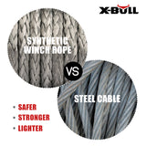 Automotive Parts: X-BULL Synthetic Dyneem Rope 5.5MM x 13M SK75 Car Tow Recovery Winch Cable Line