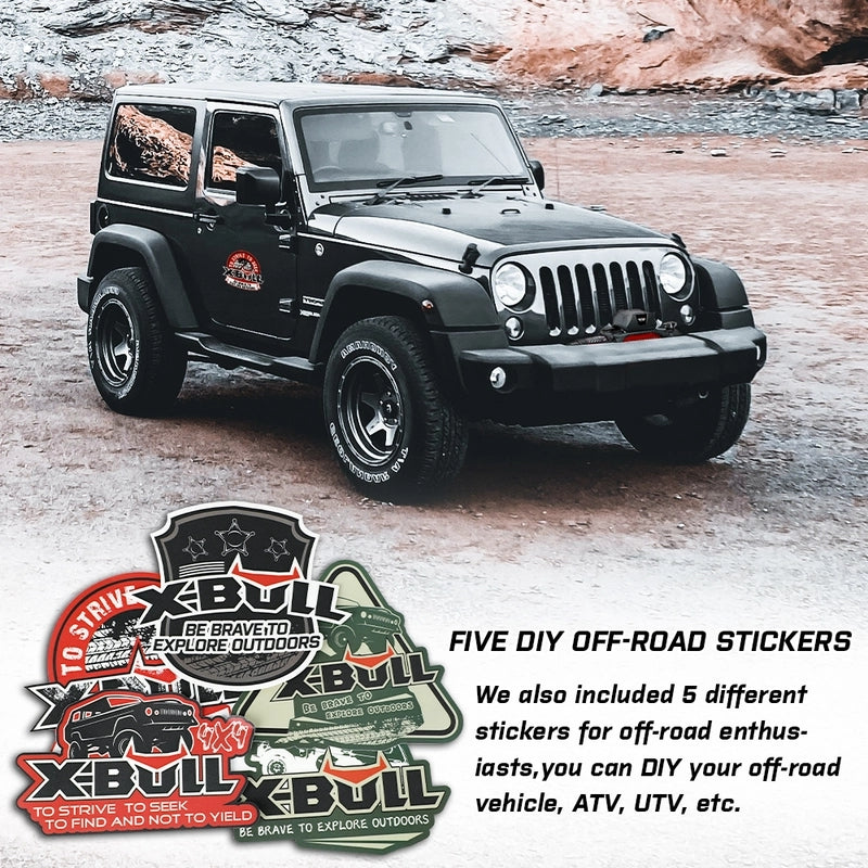 4WD Recovery Tools: X-BULL Recovery tracks Sand Trucks Offroad With 4PCS Mounting Pins 4WD Gen 2.0- red