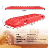 4WD Recovery Tools: X-BULL Recovery tracks Sand Trucks Offroad With 4PCS Mounting Pins 4WD Gen 2.0- red