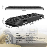 4WD Recovery Tools: X-BULL Recovery Tracks Sand Track Mud Snow 2 pairs Gen 2.0 Accessory 4WD 4X4 - Black