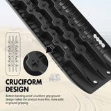4WD Recovery Tools: X-BULL Recovery Tracks Sand Track Mud Snow 2 pairs Gen 2.0 Accessory 4WD 4X4 - Black