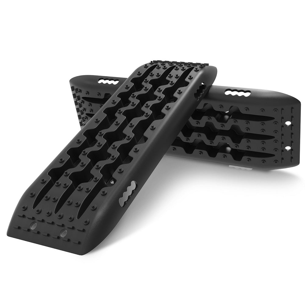 4WD Recovery Tools: X-BULL Recovery Tracks Sand Track Mud Snow 1 pair Gen 2.0 Accessory 4WD 4X4 - Black