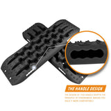 4WD Recovery Tools: X-BULL Recovery tracks Sand Trucks Offroad With 4PCS Mounting Pins 4WDGen 2.0 - Black