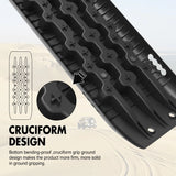 4WD Recovery Tools: X-BULL Recovery tracks Sand Trucks Offroad With 4PCS Mounting Pins 4WDGen 2.0 - Black