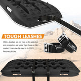 4WD Recovery Tools: X-BULL Recovery tracks Sand Trucks Offroad With 4PCS Mounting Pins 4WDGen 2.0 - Black