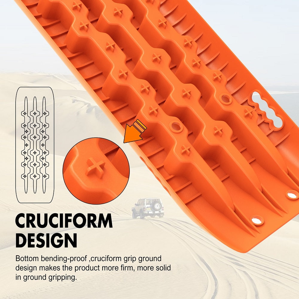 4WD Recovery Tools: X-BULL Recovery Tracks Sand Track Mud Snow 10T 2 Pairs 4PC 4WD 4X4 Gen 2.0