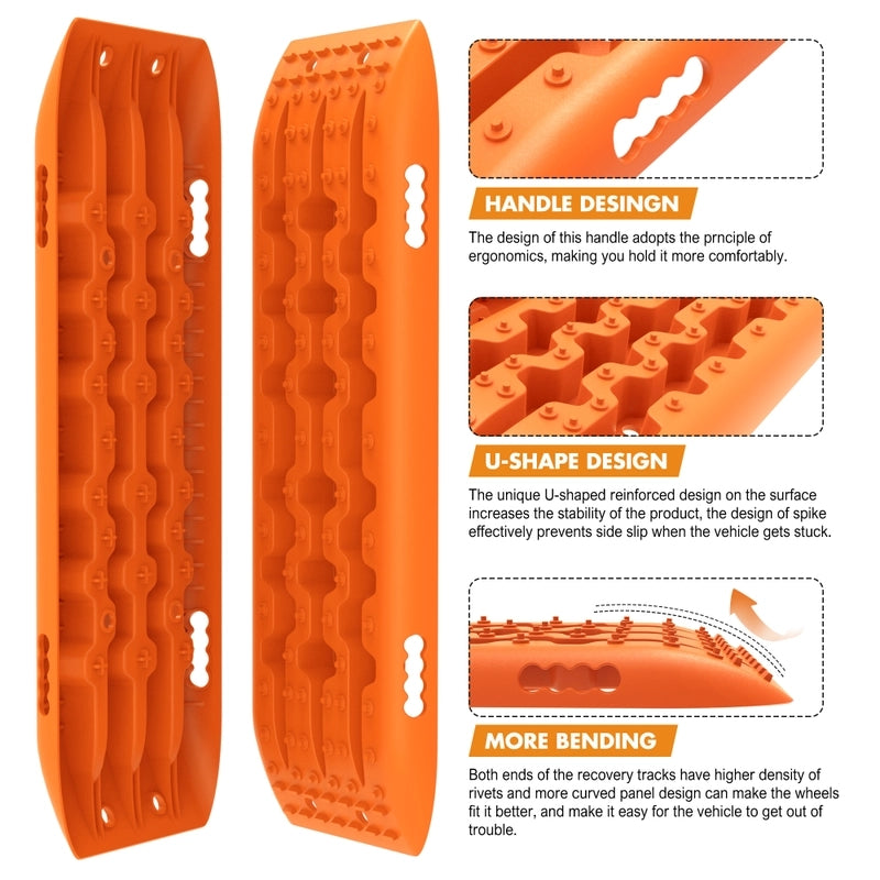 4WD Recovery Tools: X-BULL Recovery tracks Sand Trucks Offroad With 4PCS Mounting Pins 4WDGen 2.0