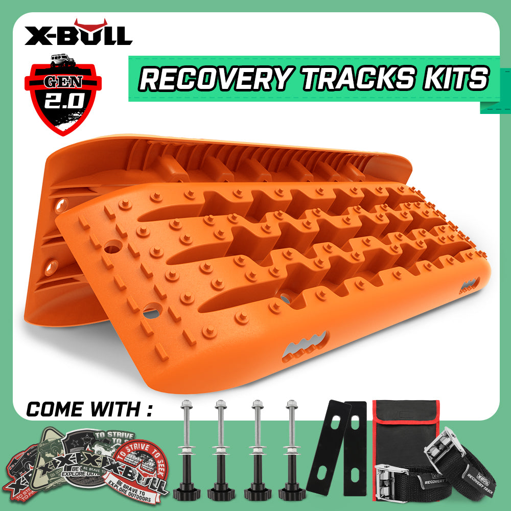 4WD Recovery Tools: X-BULL Recovery tracks Sand Trucks Offroad With 4PCS Mounting Pins 4WDGen 2.0
