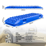 4WD Recovery Tools: X-BULL Recovery tracks Sand tracks 2pcs Sand / Snow / Mud 10T 4WD Gen 2.0 - blue