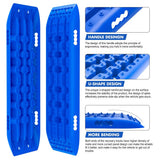 4WD Recovery Tools: X-BULL Recovery tracks Sand tracks 2pcs Sand / Snow / Mud 10T 4WD Gen 2.0 - blue