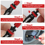 Automotive Gauges: X-BULL 4PCS Tyre Deflators Air Quick Deflator Adjustable 10~30 PSI Tire Valve