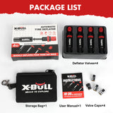 Automotive Gauges: X-BULL 4PCS Tyre Deflators Air Quick Deflator Adjustable 10~30 PSI Tire Valve