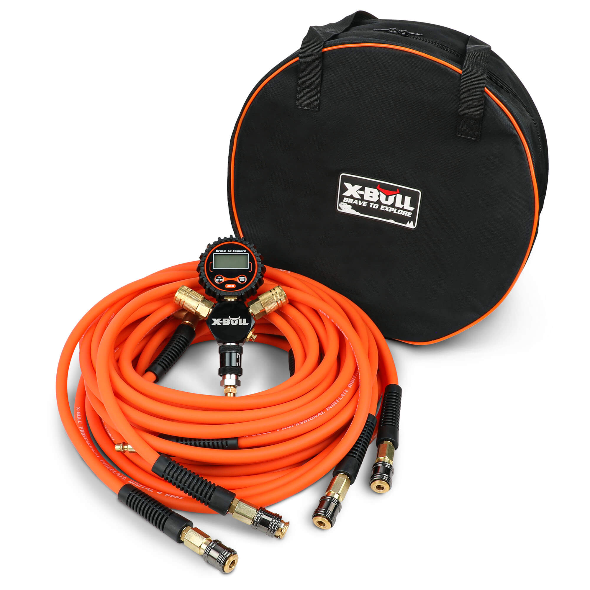 Automotive Gauges: X-BULL Indeflate Digital 4 Hose 4 Tire Inflation Deflation System Equalizer