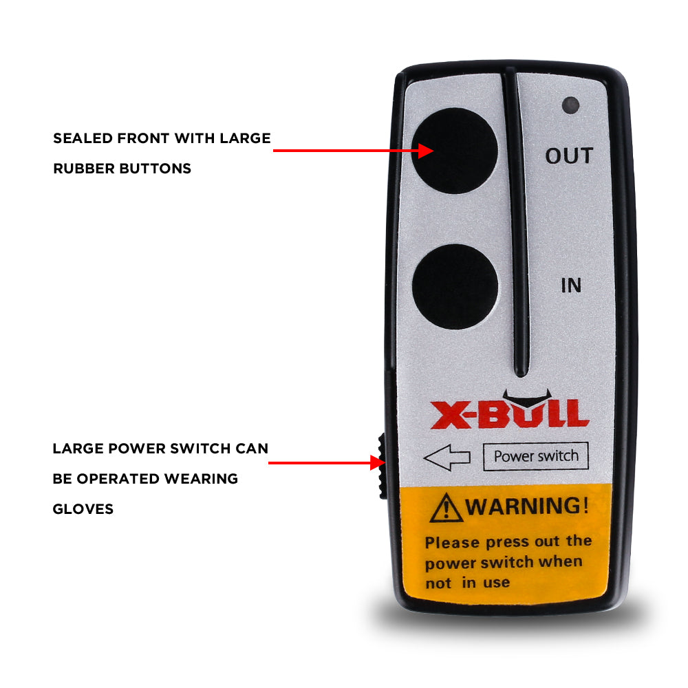 Automotive Parts: X-BULL 2x Wireless Winch Remote Control 12 Volt 150ft Handset Switch 4wd