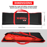 4WD Recovery Tools: X-BULL Recovery tracks Carry Bag 4x4 Extraction Tred Bag Black
