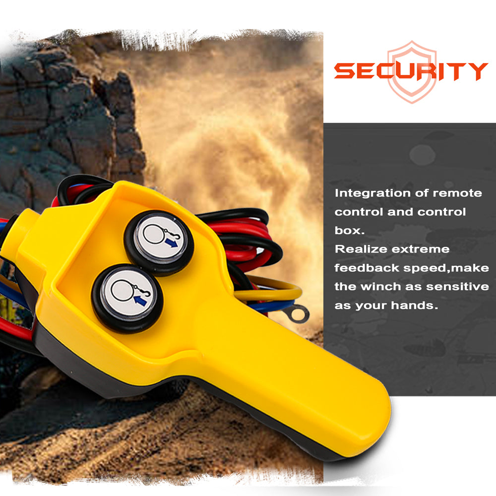 4WD Recovery Tools: ZESUPER Electric Winch 2500LBS/1134KG 12V 15.2M Steel Cable ATV UTV 4WD 4X4 Boat