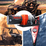 4WD Recovery Tools: ZESUPER Electric Winch 2500LBS/1134KG 12V 15.2M Steel Cable ATV UTV 4WD 4X4 Boat