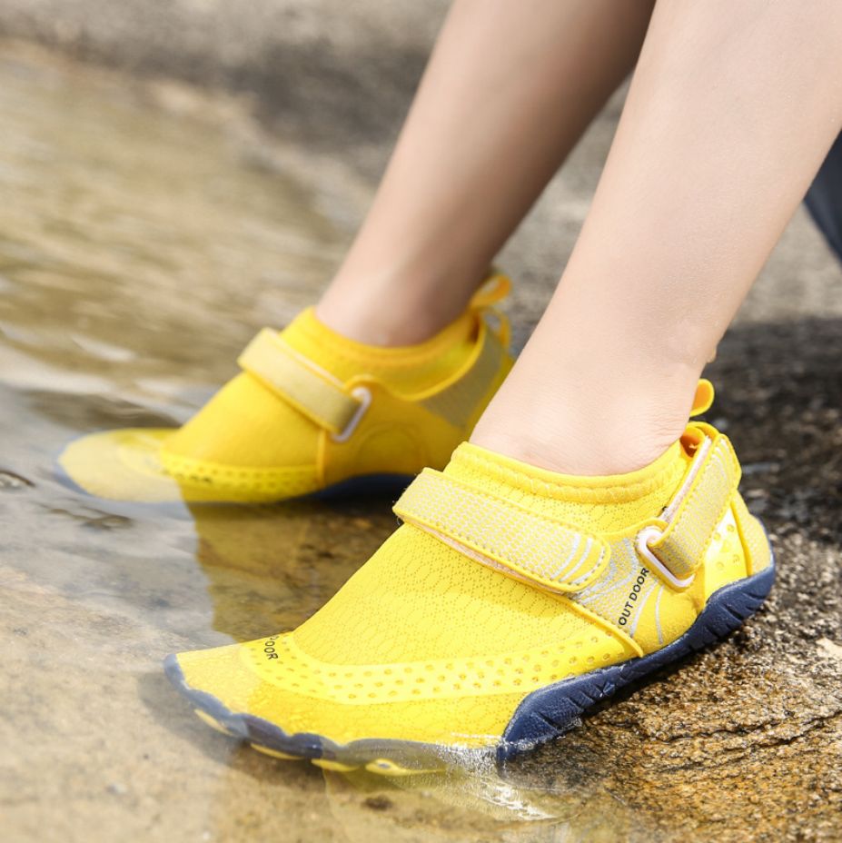 Boy's Shoes: Women Water Shoes Barefoot Quick Dry Aqua Sports Shoes - Yellow Size EU38 = US5