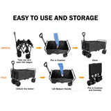 Camp Furniture: Folding Cart Small Black