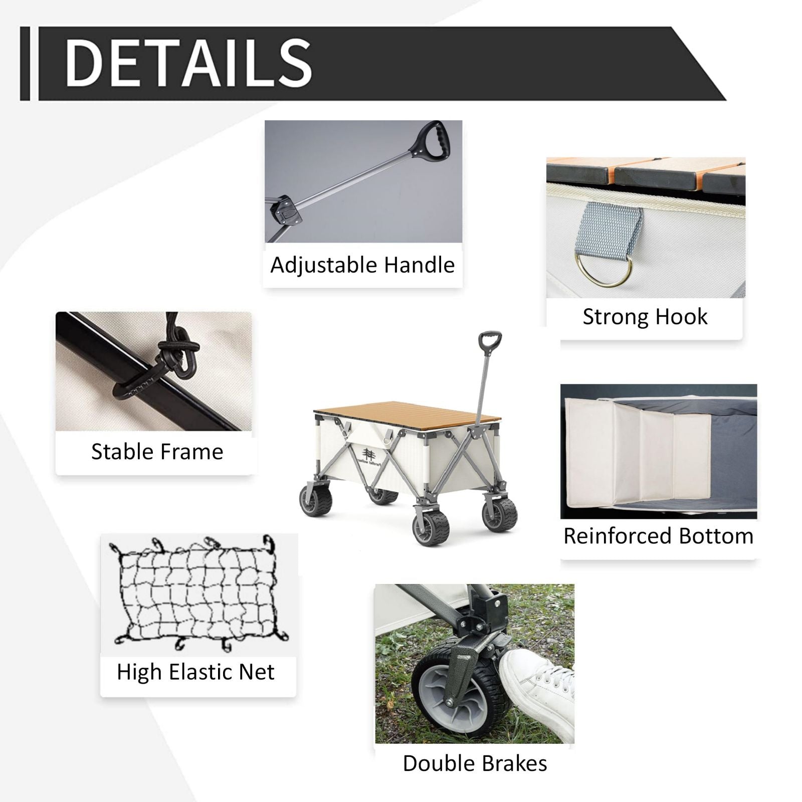Camp Furniture: Folding Cart Small Black