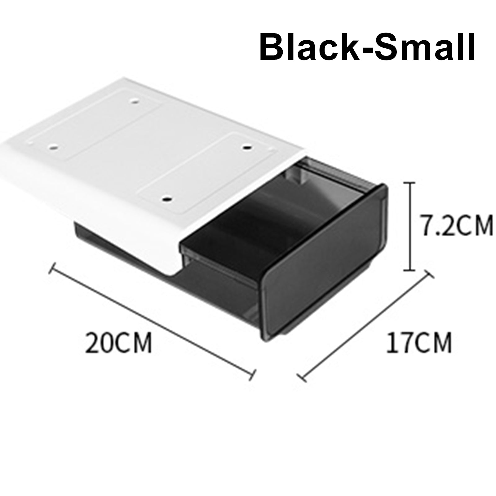 Desk Accessories: Under Desk Drawer Slide-out Large Office Organizers and Storage Drawers - Small Black