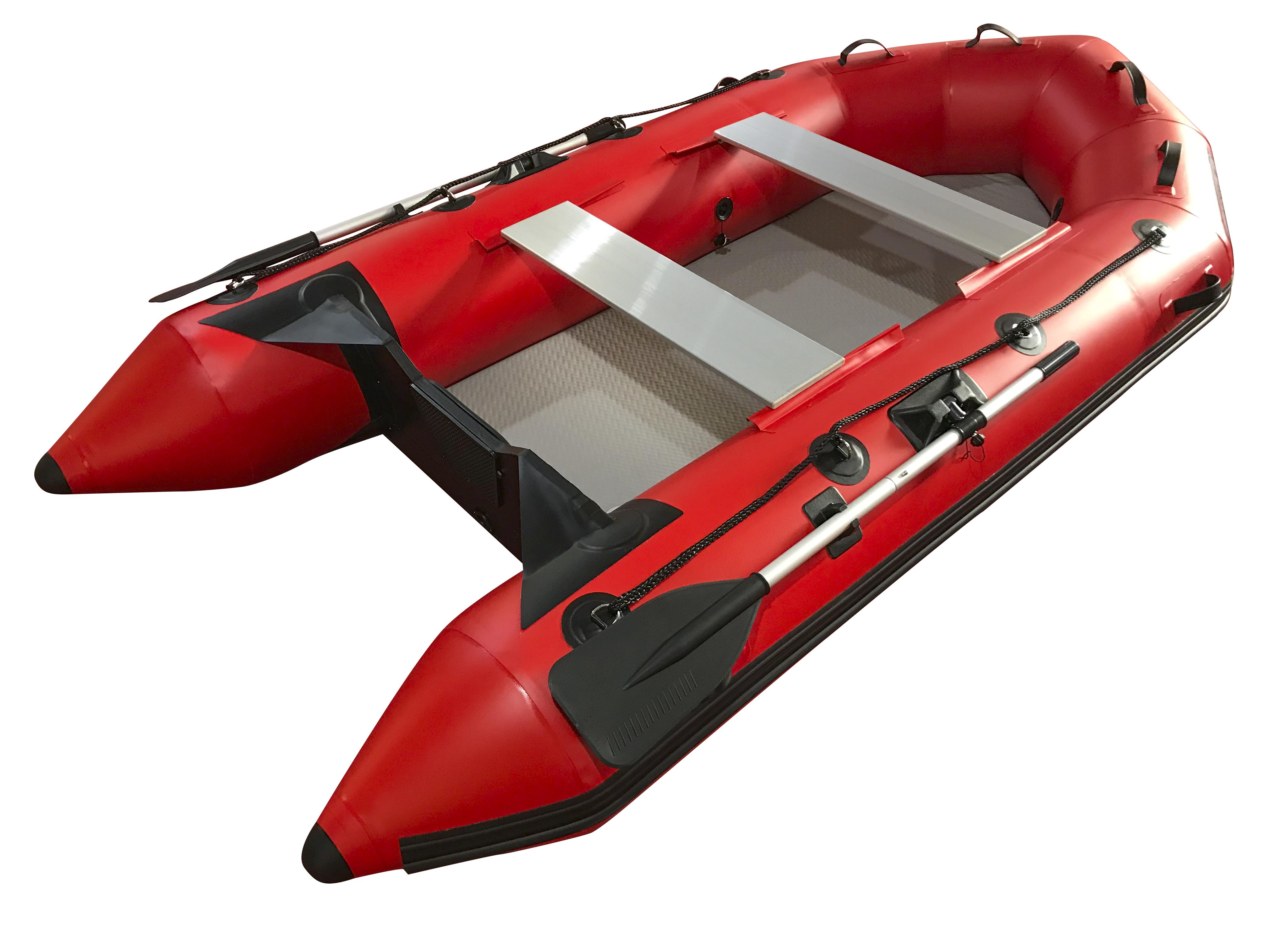 Boating Accessories: 3m Inflatable Dinghy Boat Tender Pontoon Rescue- Red