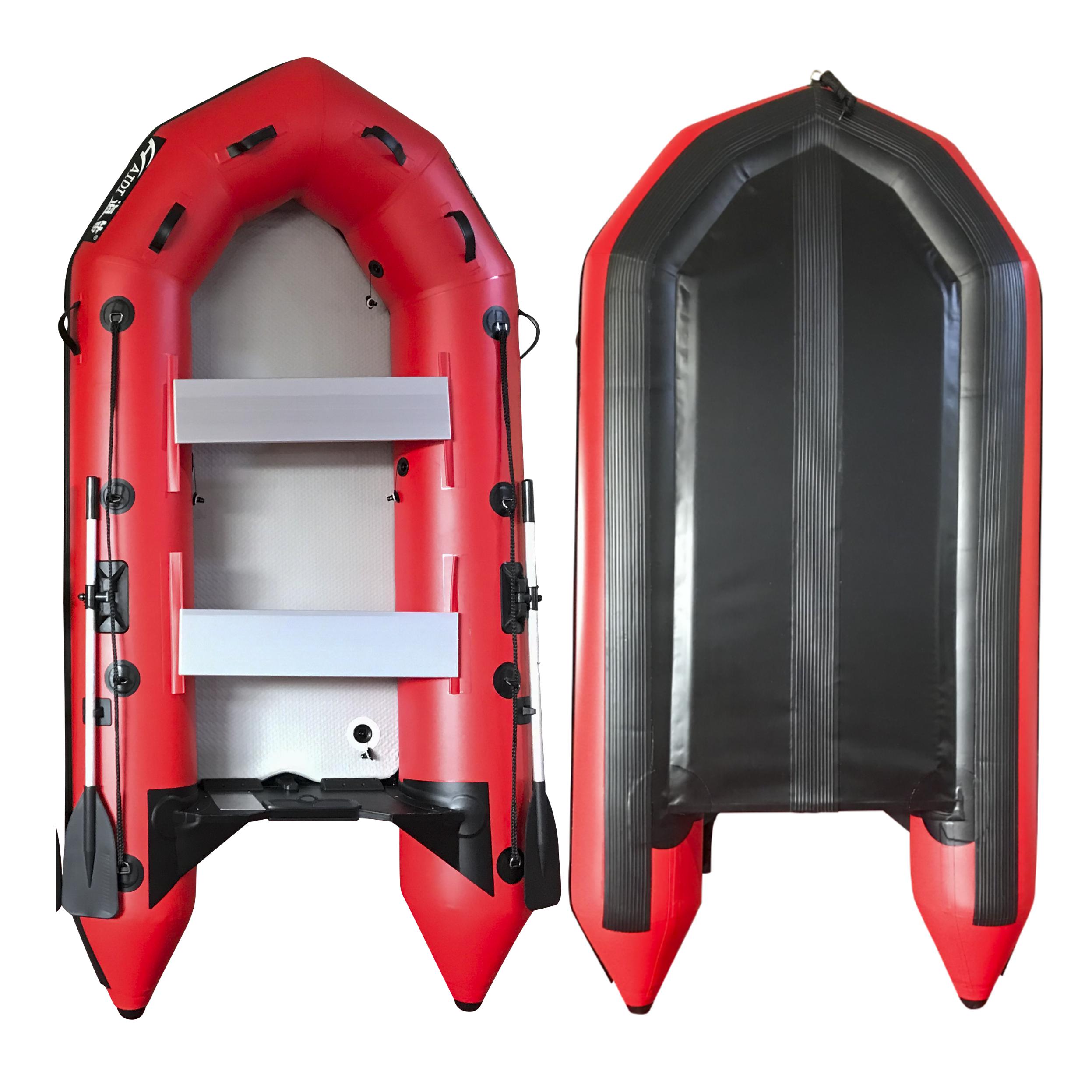 Boating Accessories: 3.6m Inflatable Dinghy Boat Tender Pontoon Rescue- Red