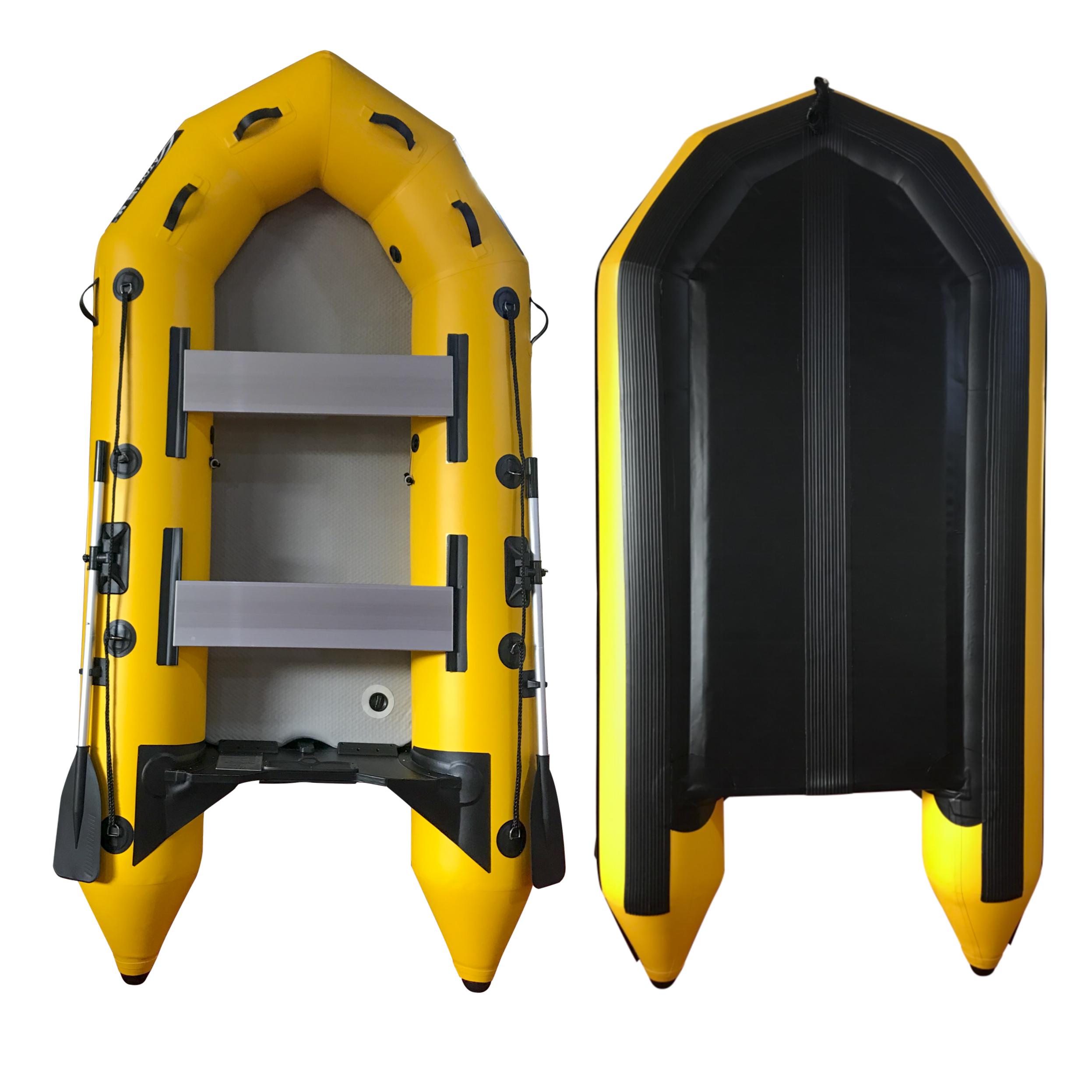 Boating Accessories: 3m Inflatable Dinghy Boat Tender Pontoon Rescue- Yellow