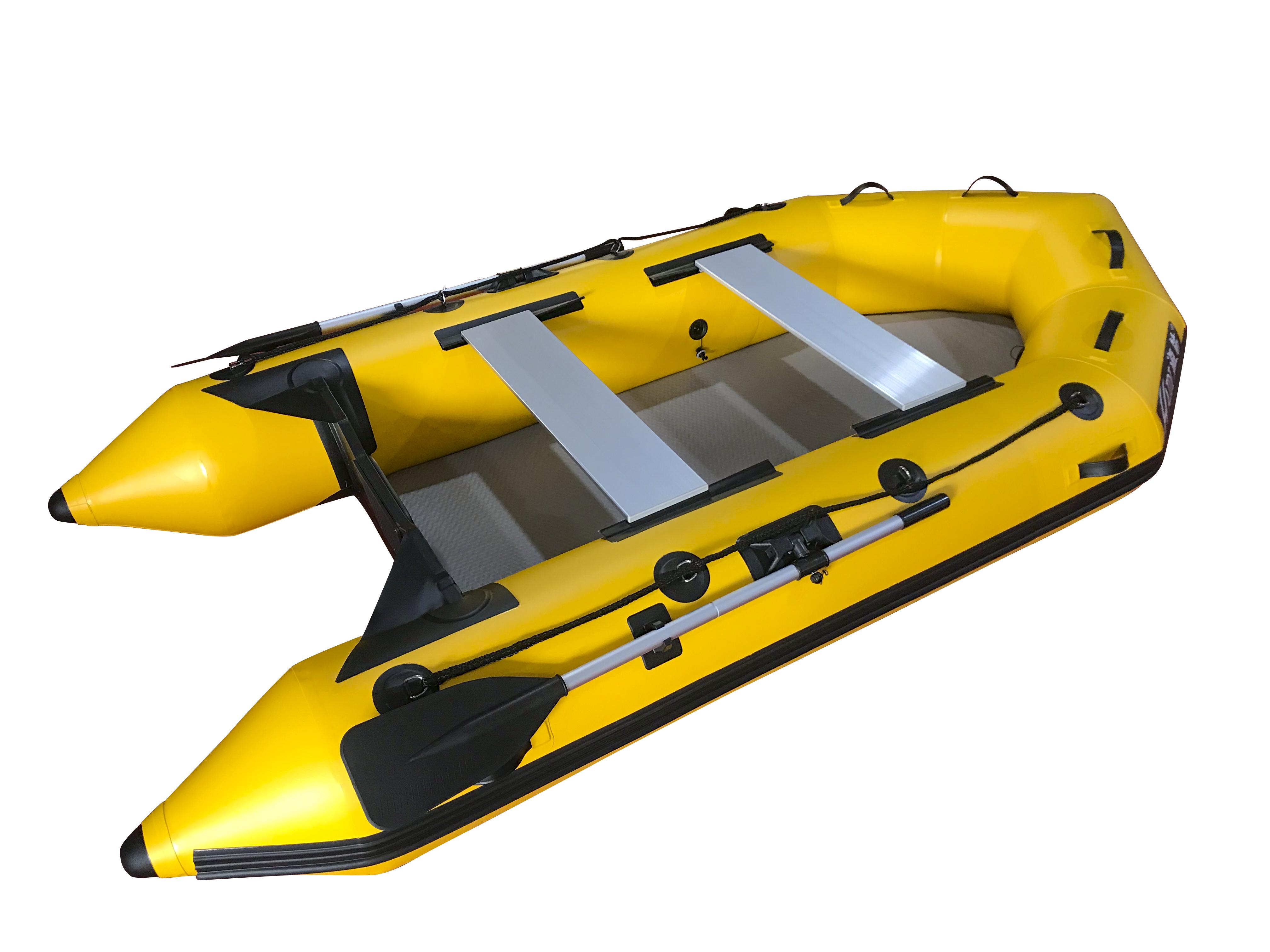 Boating Accessories: 3m Inflatable Dinghy Boat Tender Pontoon Rescue- Yellow