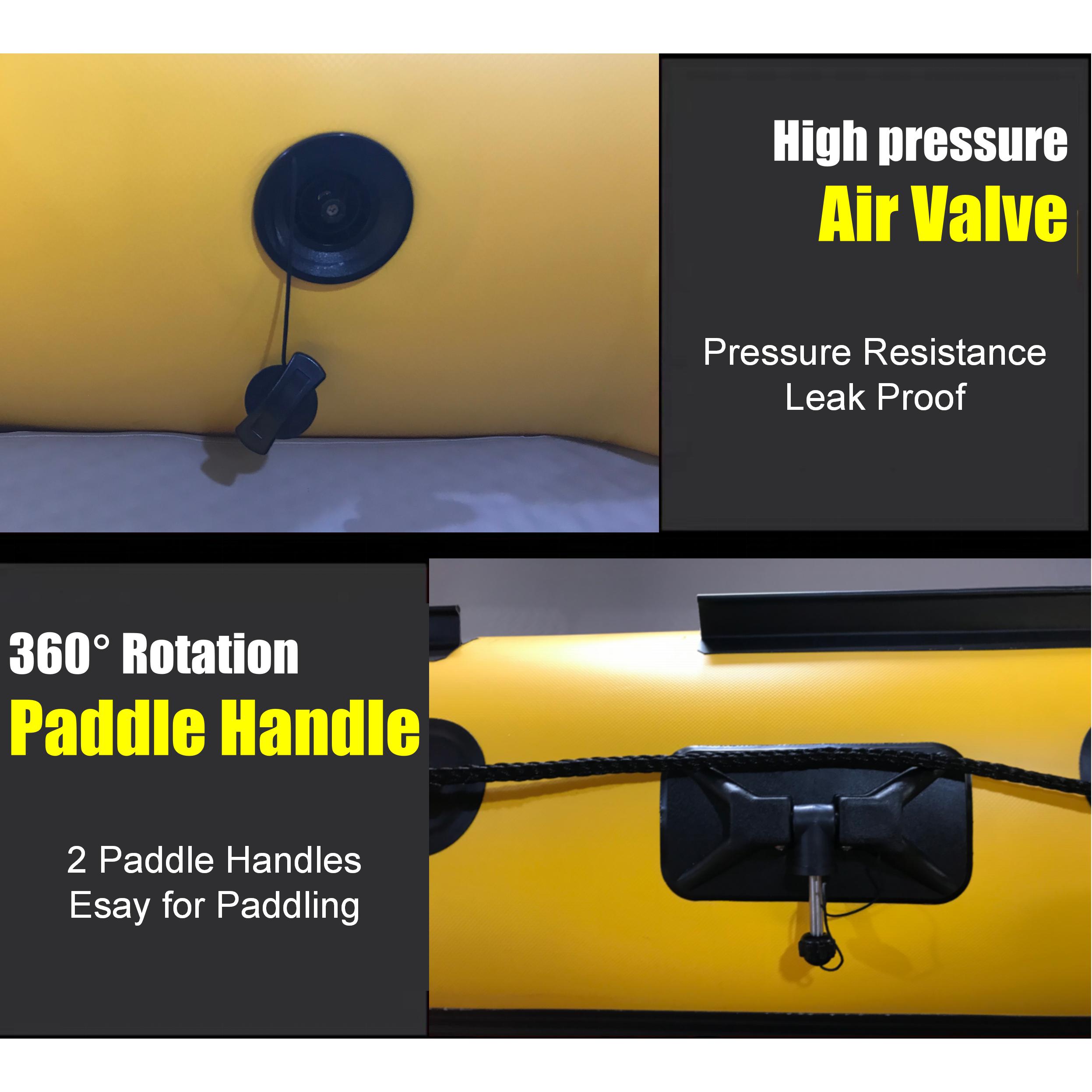 Boating Accessories: 3m Inflatable Dinghy Boat Tender Pontoon Rescue- Yellow