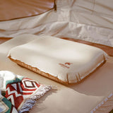 Inflatable Mattresses: Self Inflating Camping Pillow with Ergonomic 3D Support - Gold