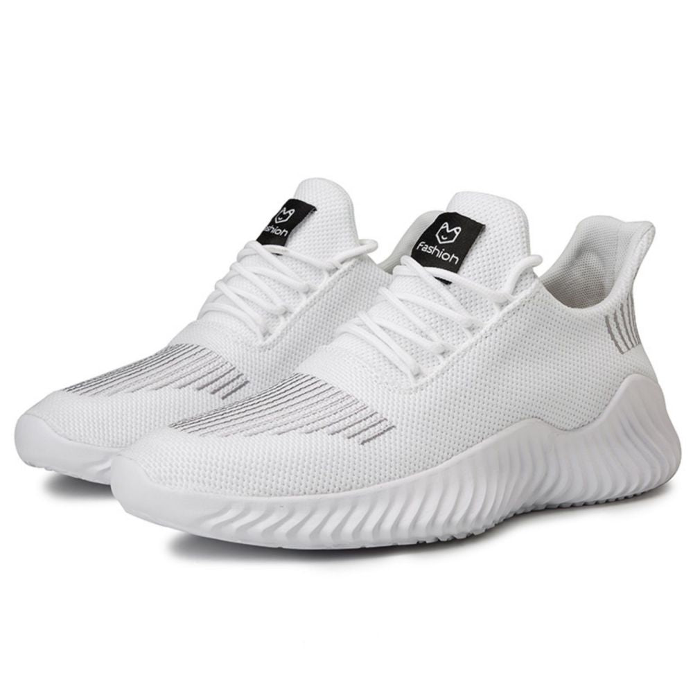 Men's Sneakers & Sports Shoes: Men's Sneakers Outdoor Road Shoes Breathable Lightweight Non-slip ( White Size US9.5=US43 )