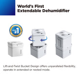Dehumidifiers: Midea Cube dehumidifier with smart wi-fi, 12L tank for up to 20L per day dehumidification MDDM20