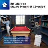 Dehumidifiers: Midea Cube dehumidifier with smart wi-fi, 12L tank for up to 20L per day dehumidification MDDM20