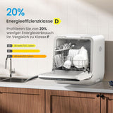 Dishwashers: Midea 3rd Generation  Bench Top Mini Dishwasher