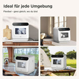 Dishwashers: Midea 3rd Generation  Bench Top Mini Dishwasher