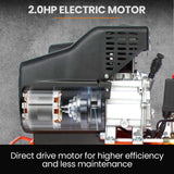 Automotive Cleaning: UNIMAC 24L 2.0HP Air Compressor, Direct Drive, 2 Couplers for Airtools Tyre Inflation, Portable, Electric