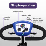 Mobility & Accessibility: EQUIPMED Mobility Scooter Electric Motorised 4 Wheel Power Portable Folding