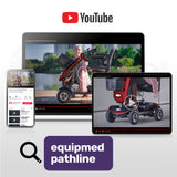 Mobility & Accessibility: EQUIPMED Mobility Scooter For Elderly Motorized Electric Older Adults 4 Riding