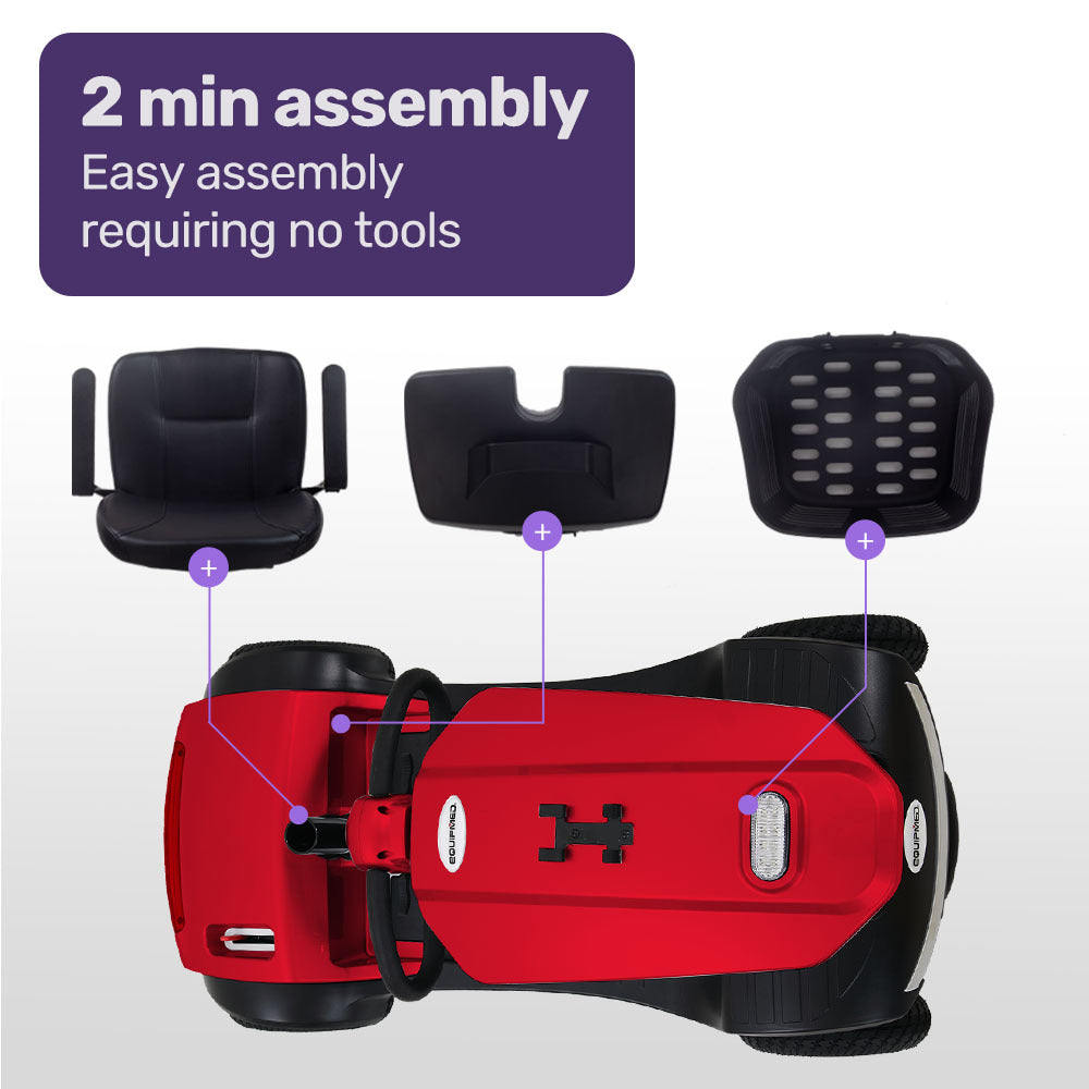 Mobility & Accessibility: EQUIPMED Mobility Scooter For Elderly Motorized Electric Older Adults 4 Riding