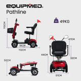 Mobility & Accessibility: EQUIPMED Mobility Scooter For Elderly Motorized Electric Older Adults 4 Riding