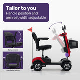 Mobility & Accessibility: EQUIPMED Mobility Scooter For Elderly Motorized Electric Older Adults 4 Riding