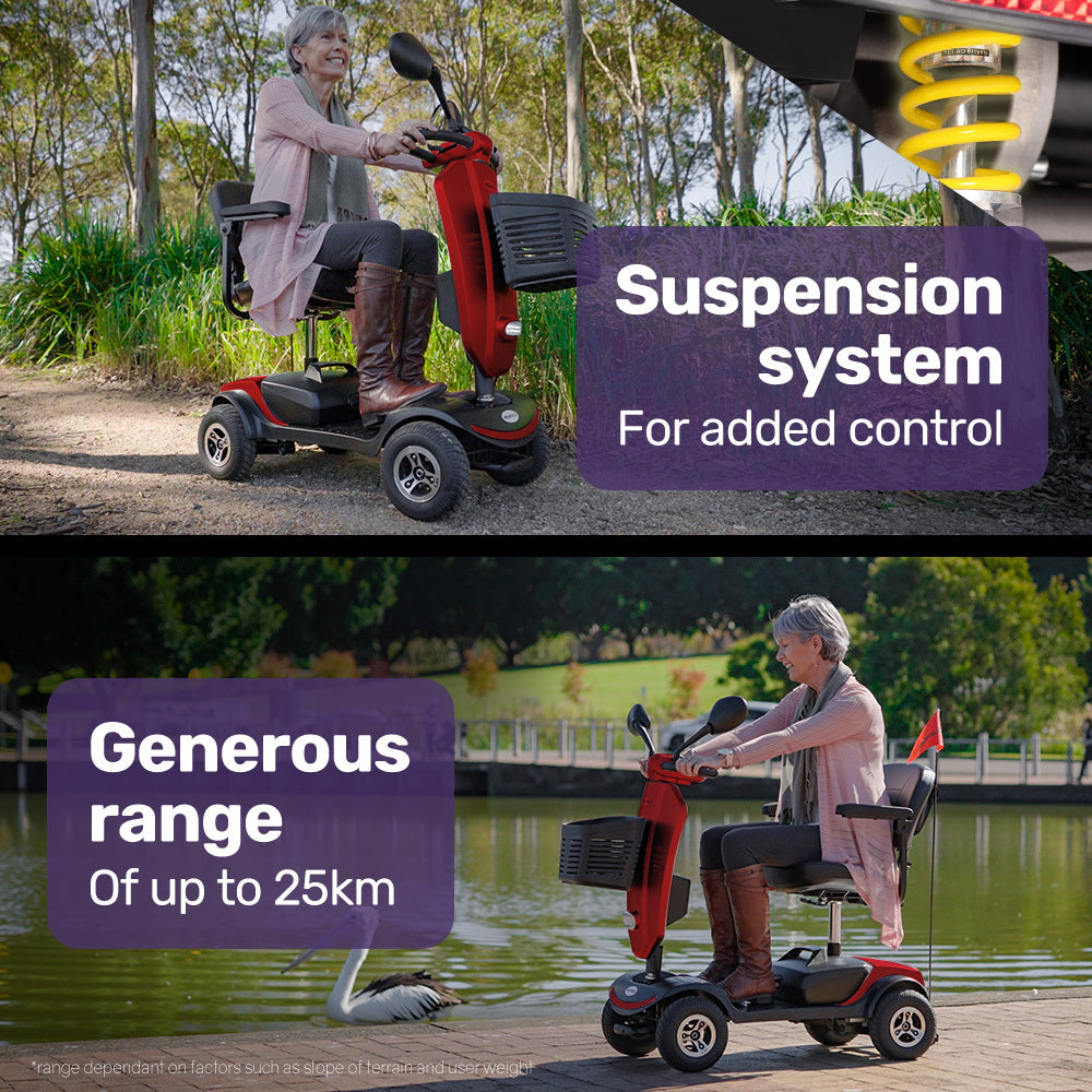 Mobility & Accessibility: EQUIPMED Mobility Scooter For Elderly Motorized Electric Older Adults 4 Riding