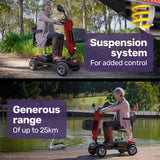 Mobility & Accessibility: EQUIPMED Mobility Scooter For Elderly Motorized Electric Older Adults 4 Riding